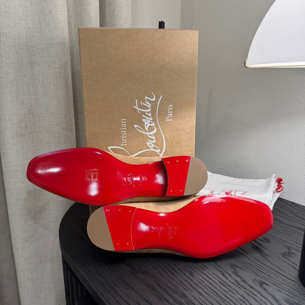 Christian Louboutin Dandelion Loafer Suede Lionne Beige - Picture 7 of 7